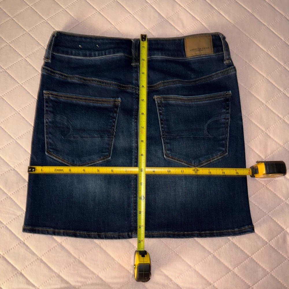 American Eagle Outfitters Denim Hi-Rise Mini Skirt - Picture 8 of 13